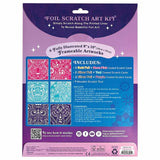 Ooly Scratch And Shine Foil Scratch Art Kit - Geometric Animals