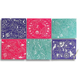 Ooly Scratch And Shine Foil Scratch Art Kit - Celestial Skies