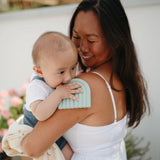 Mushie Teether Rainbow Cambridge Blue - Laadlee