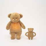 Moonie Natural Rubber Teether Bear - Cappuccino