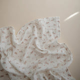 Mushie Swaddle - Pink Flowers - Laadlee
