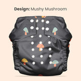 Mother Sparsh Plant Powered Cloth Diaper - Mushy Mushroom - Laadlee