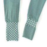 Anvi Baby Organic Zipper Sleepsuit - Soft Sage