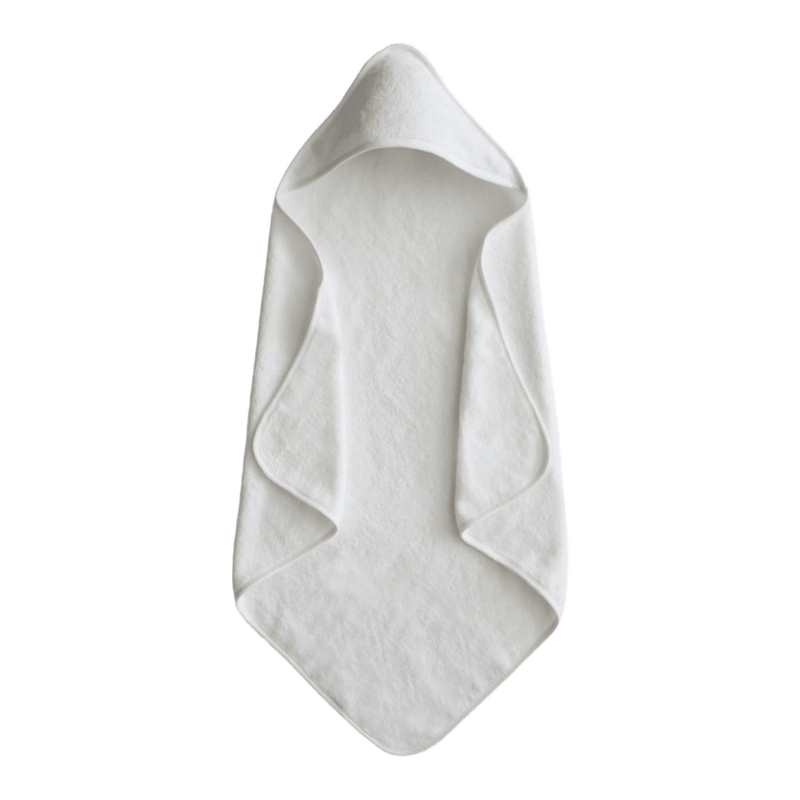 Mushie Hooded Towel Pearl - Laadlee