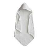 Mushie Hooded Towel Pearl - Laadlee
