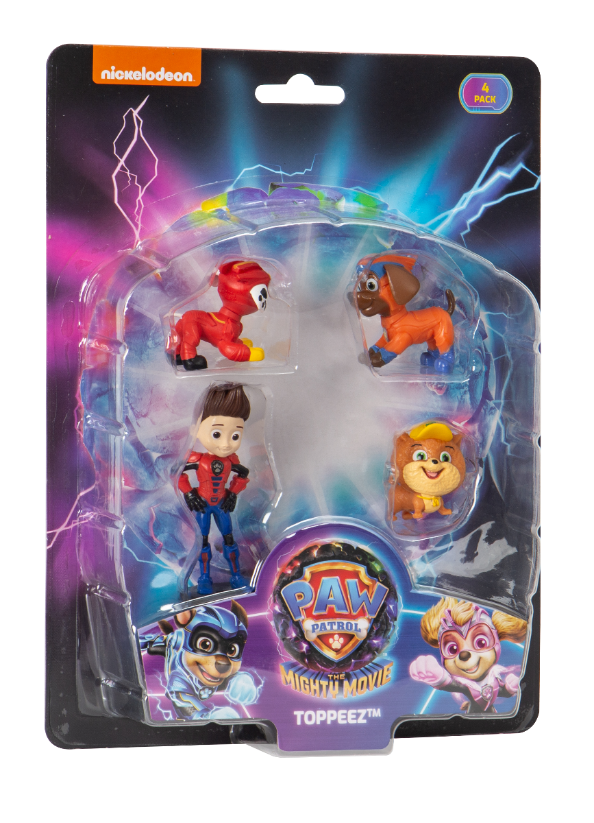 Paw Patrol: The Mighty Movie Pencil Toppers - Pack of 4 (Assorted) - Laadlee