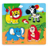 Viga Flat Puzzle Animals - Wild