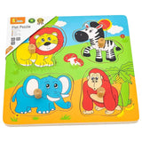 Viga Flat Puzzle Animals - Wild