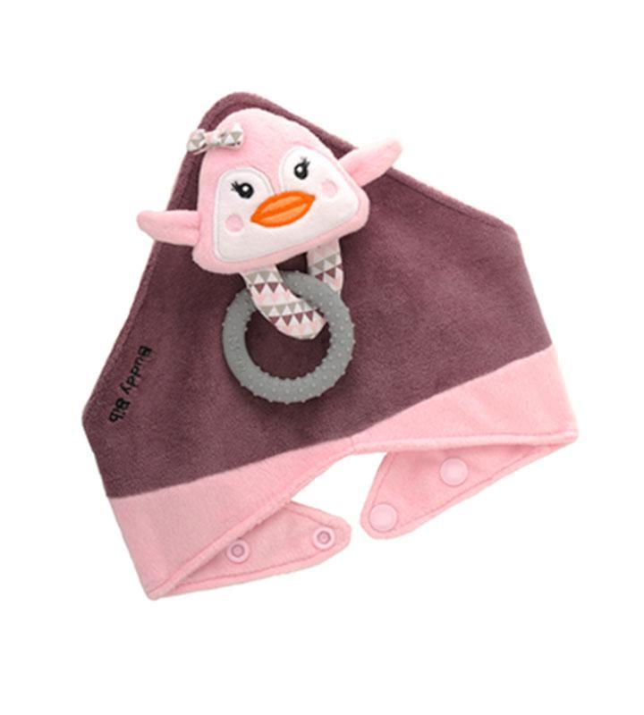 Malarkey Kids Buddy Bib - Pinky Penguin - Laadlee
