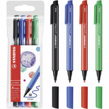 Stabilo Nylon Tip Writing Pen Pointmax Assorted - Pack of 4