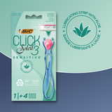 BIC Click 3 Soleil Sensitive Refillable Women's Shaver - (Pack of 1+4 )