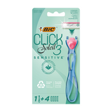 BIC Click 3 Soleil Sensitive Refillable Women's Shaver - (Pack of 1+4 )