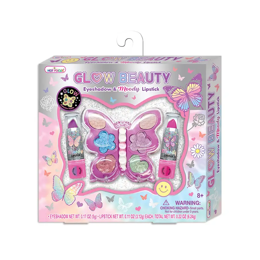 Hot Focus Tie Dye Butterfly Glow Beauty Eyeshadow & Moody Lipstick - Laadlee