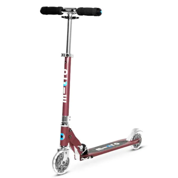 Micro Sprite Scooter With LED Wheels - Autum Red - Laadlee