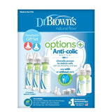 Dr. Brown's PP Narrow Options+ Newborn Feeding Set (3X250 Ml & 2X120 Ml Bottles, 2Xl2 Nipples, 2 Storage Caps, 3 Cleaning Brushes) - Laadlee
