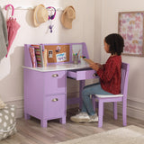 Kidkraft Study Desk with Chair - Lavender