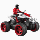 Crazon Scale 1:14 Smoking Beach Motorcycle With Lights - Red - Laadlee