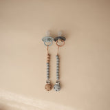 Mushie Silicone Pacifier Clip Hera - Stone