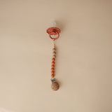 Mushie Pacifier Clips Eva Clementine - Laadlee
