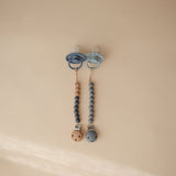 Mushie Silicone Pacifier Clip Hera - Tradewinds