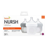 Boon Nursh Anti-Colic Bottles 4oz (118ml) Pack of 3 - Grey