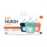 Boon Nursh Silicone Bottles 4oz (118ml) Pack of 3- Monochrome