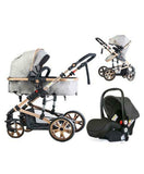 Teknum 4-in-1 Travel System With Car Seat - Grey