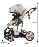 Teknum 4-in-1 Travel System With Car Seat - Grey