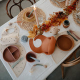 Mushie Silicone Training Cup + Straw Blush - Laadlee