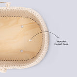 Teknum Moses Rope Basket - Ivory