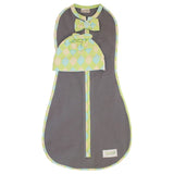 Woombie Deluxe Swaddle - Green Argyle Boy with Hat Set