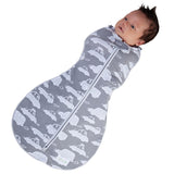 Woombie Grow With Me Swaddle - Bye Bye Cars