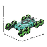 Crazon 2.4G Rc Eight-Wheels Drift Car With Smoking - Green - Laadlee