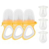 Badabulle Soft Silicone Feeder Nibbler Set of 3 - Yellow