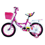 MYTS JNJ Kids Bicycle With Basket 16-inch - Dark Pink