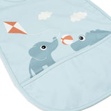 Done By Deer Bib W/Velcro Playground - Blue