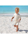 Lassig SPF Short Sleeve Sunsuit - Surfboards Sea Salt