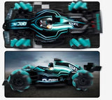 Crazon 2.4G Musical Smoking Racing Car - Blue - Laadlee
