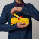 ZIPIT Animals Pencil Case Made of One Long Zipper - Chicken