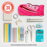 ZIPIT Talking Monstar Pencil Case Made of One Long Zipper - Dazzling Pink