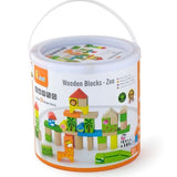 Viga Wooden Blocks Zoo - 50Pcs