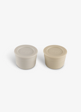 Citron Mini Sauce Containers - Light Grey/Cream - Laadlee