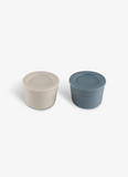 Citron Mini Sauce Containers - Light Grey/Dusty Blue - Laadlee