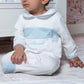 Little IA Organic Cotton Sailboat Sleepsuit & Bib Set - Laadlee