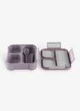 Citron Lunchbox with Fork and Spoon - Purple - Laadlee