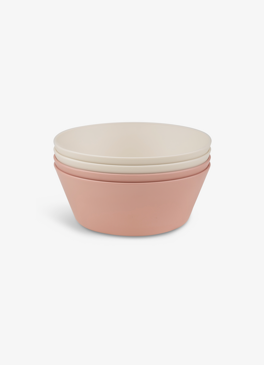 Citron PLA Bowl Set of 4 - Pink/Cream - Laadlee