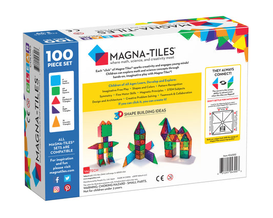 Magna-Tiles Classic 100 Pcs. - Laadlee