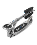 Micro Sprite Scooter with LED Wheels - Silver Matt - Laadlee