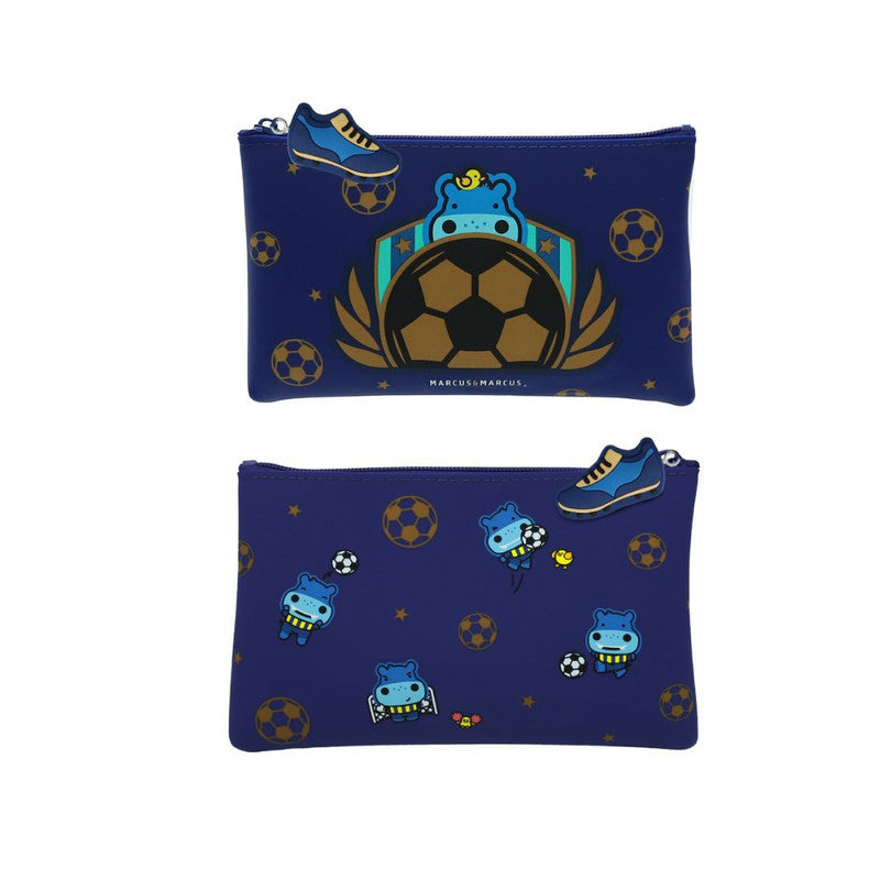 Marcus & Marcus - Silicone Pencil Case - Football - Laadlee