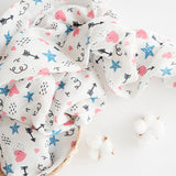 Yellow Doodle Organic Luxury Swaddle - Doodle Arrows - Laadlee